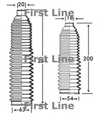 FIRST LINE fsg3220 -  Пыльник, рулевое управление